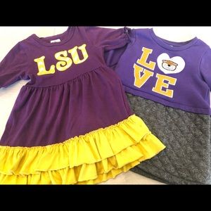 Boutique LSU girls tunics